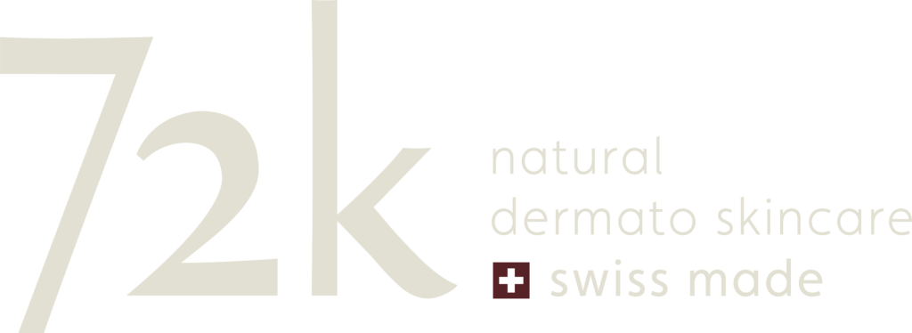 72k natural dermato skincare logo vanillabeige 3 lines side