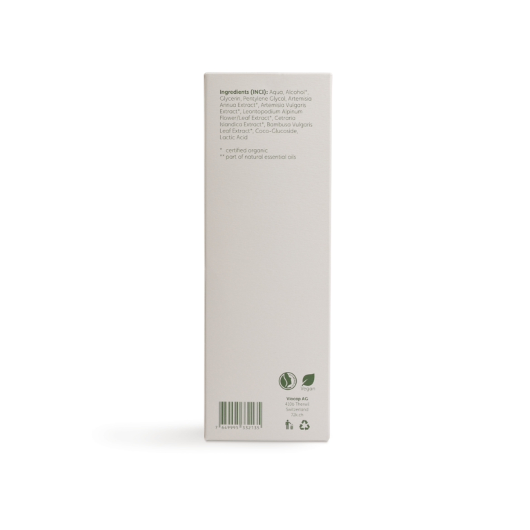 72k active toner spray men back packaging