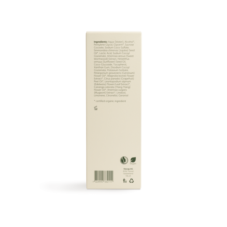 72k active toner spray women back packaging
