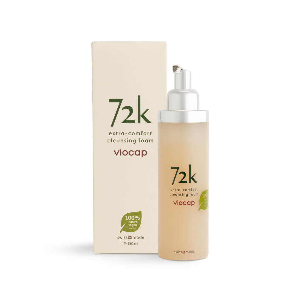 72k extra comfort cleansing foam front product packaging
