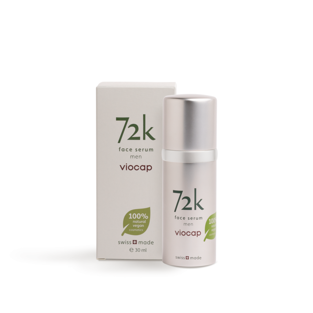 72k face serum men front product packaging