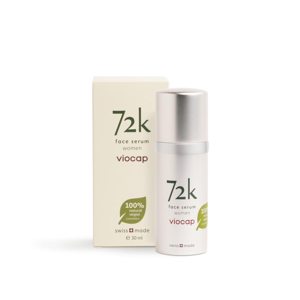 72k face serum women front product packaging