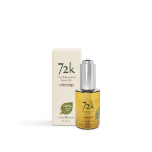 72k the bakuchiol face oil front product packaging